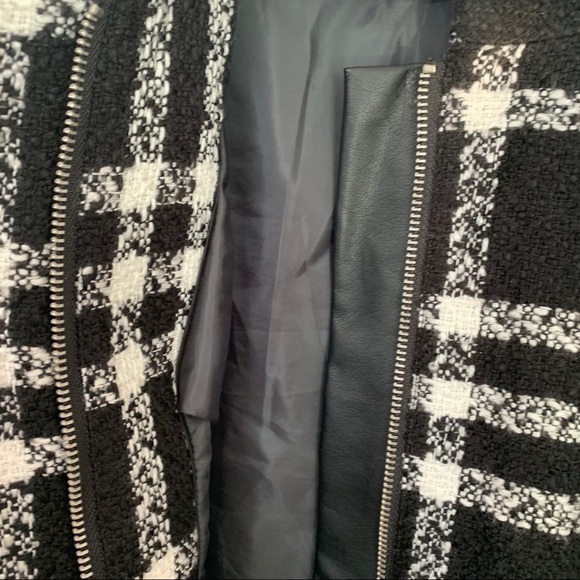 TANJAY PLAID WOOL ZIPPERED WOMEN JACKET SIZE 6 - Picture 5 of 7